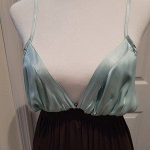 Brown and teal dress size small